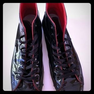 Patent Leather Converse High Tops